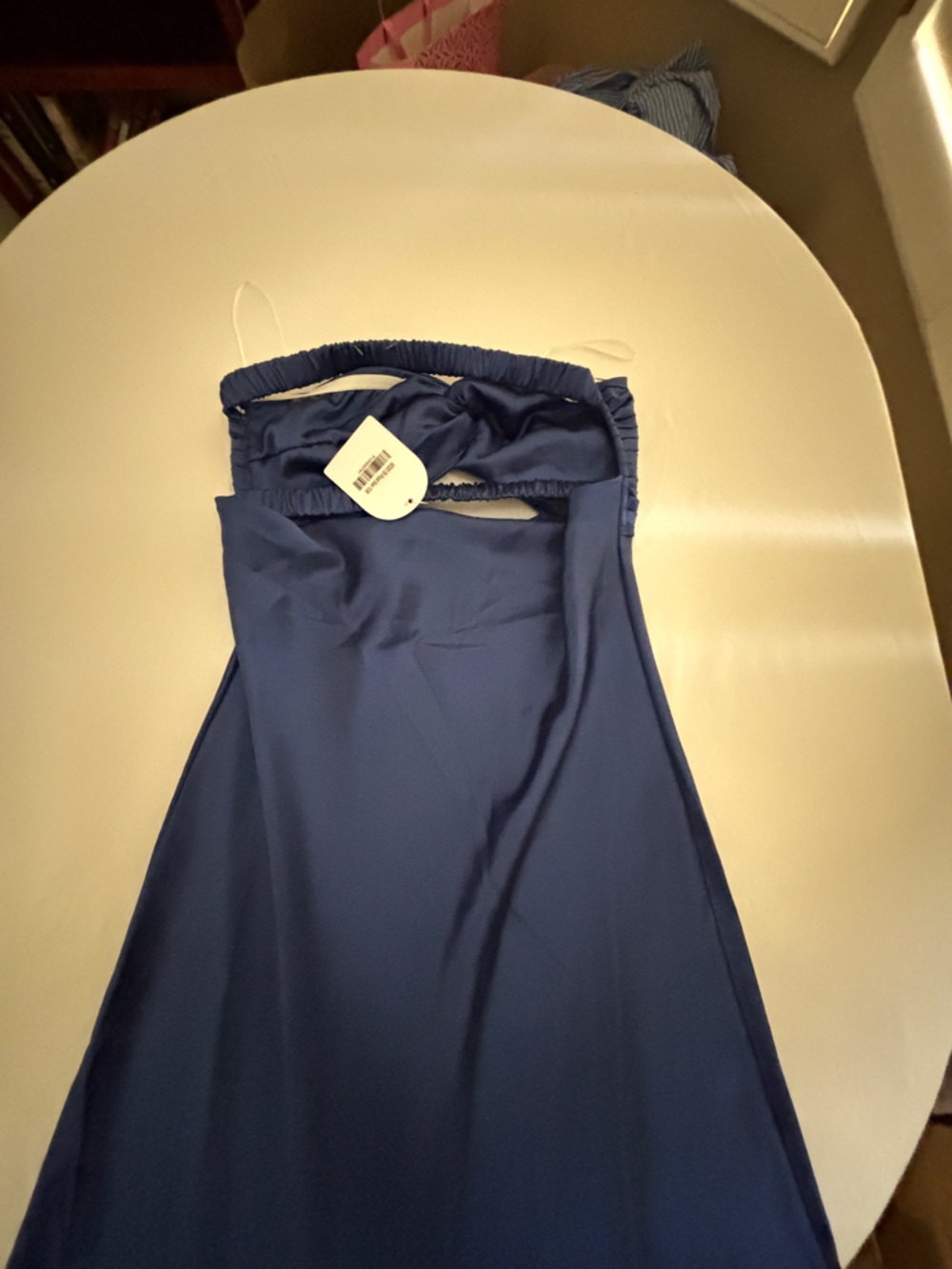 Royal Blue Slinky Strapless Form-fitting Dress ~ New Women’s Size 10 - Picture 6 of 15